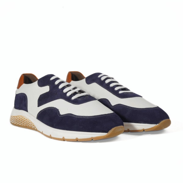 Torino Classic Sneakers – men’s minimalist leather low-top trainers in white and black