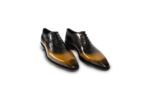Danny & Jones patina welted leather Oxford shoes – men’s handcrafted formalwear