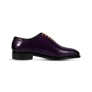 Casanova Brogues leather shoes for men – formal purple dress shoes by Danny and Jones
