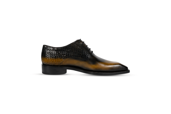 Danny & Jones patina welted Oxford shoes – men’s handcrafted formalwear.